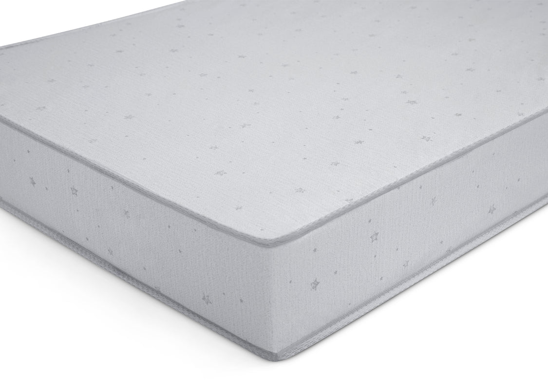Gray mattress on a white background