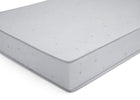 Gray mattress on a white background 6-Simmons Kids® Silver Nights Dual Sided 2-Stage Baby Crib Mattress and Toddler Mattress