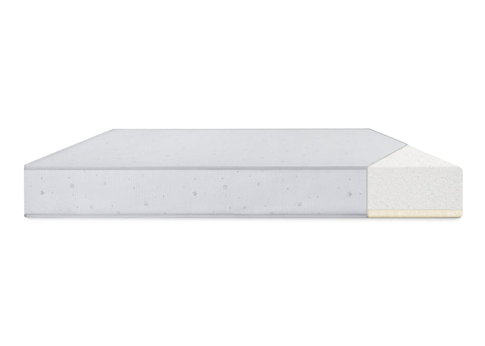 No Color (NO) 3-Simmons Kids® Silver Nights Dual Sided 2-Stage Baby Crib Mattress and Toddler Mattress