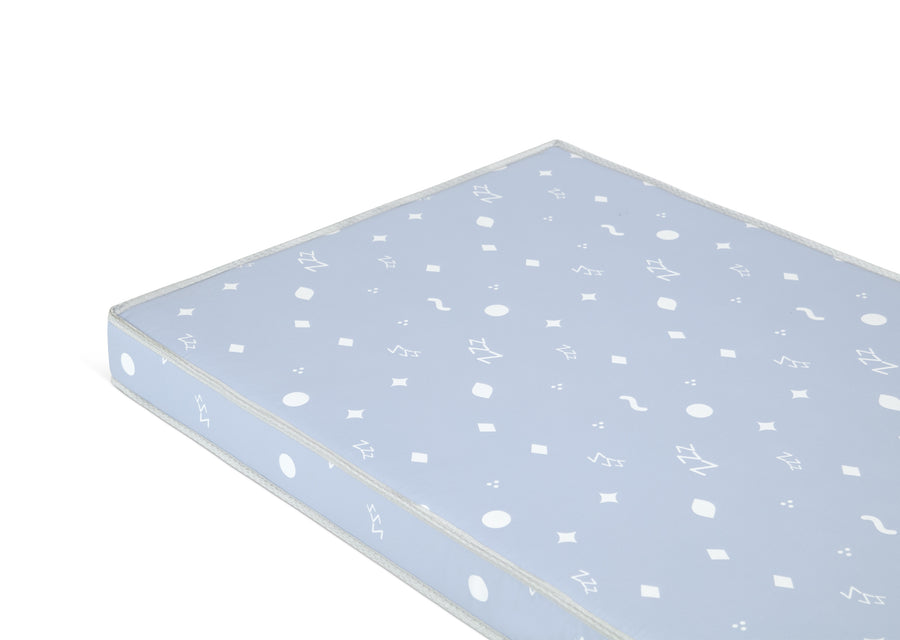 Blue (NO) 11-Simmons Kids® Soothing Nights 3-inch Mini/Portable Crib Mattress