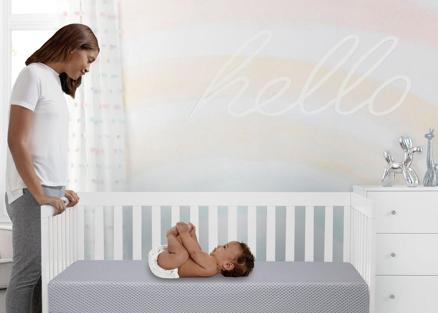No Color (NO) 1-Soothing Nights Breathable Baby Crib and Toddler Mattress with Machine Washable Cover