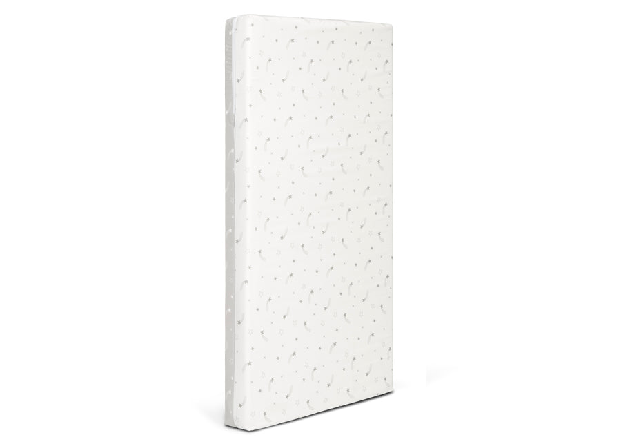 White and Grey (NO) 9-Refresh 2-Stage Crib and Toddler Mattress