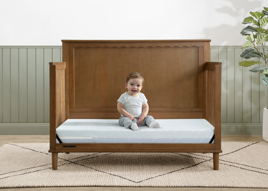 Blue and Light Blue (NO) 5-Refresh 2-Stage Crib and Toddler Mattress