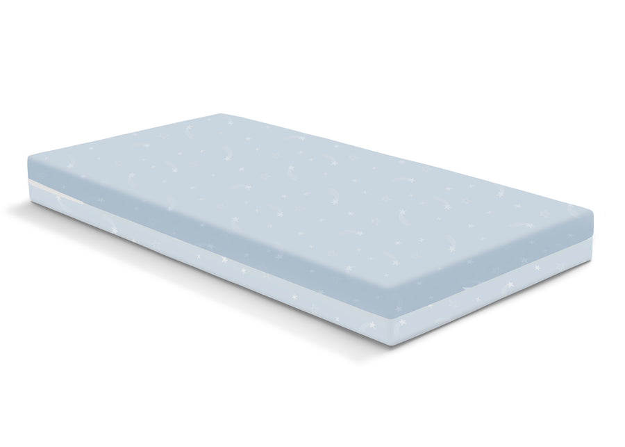 Blue and Light Blue (NO) 8-Refresh 2-Stage Crib and Toddler Mattress