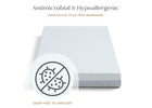 Mattress with antimicrobial and hypoallergenic features on a white background 32-Refresh 2-Stage Crib and Toddler Mattress