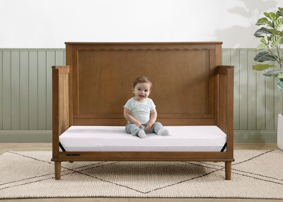 Rose and Light Pink (NO) 12-Refresh 2-Stage Crib and Toddler Mattress