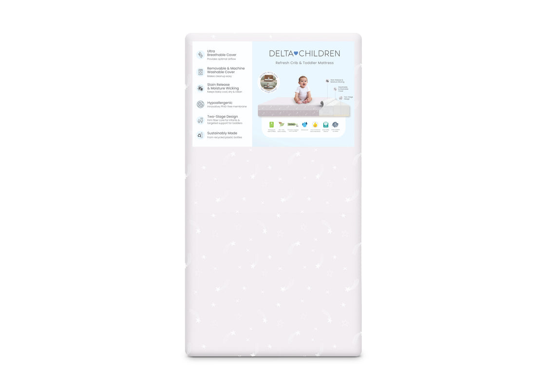 Delta Children mattress on a white background