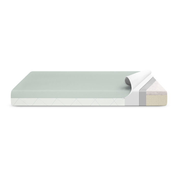 M52120 107C Delta Starlit Sky Green Toddler CrossSection 101 0-SmartBreathe Washable Toddler Mattress