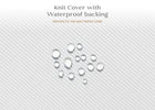 Knit cover with waterproof backing on a textured gray background 5-Sweet Beginnings Dual Sided Baby Crib And Toddler Mattress