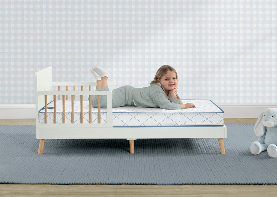 No Color (NO) 2-Radiant Diamond Crib and Toddler Mattress