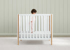 White crib with wooden frame in a minimalistic room 15-Twinkle Galaxy 3-inch Mini/Portable Crib Mattress