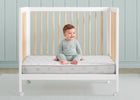 White (NO) 2-Twinkle Galaxy 3-inch Mini/Portable Crib Mattress