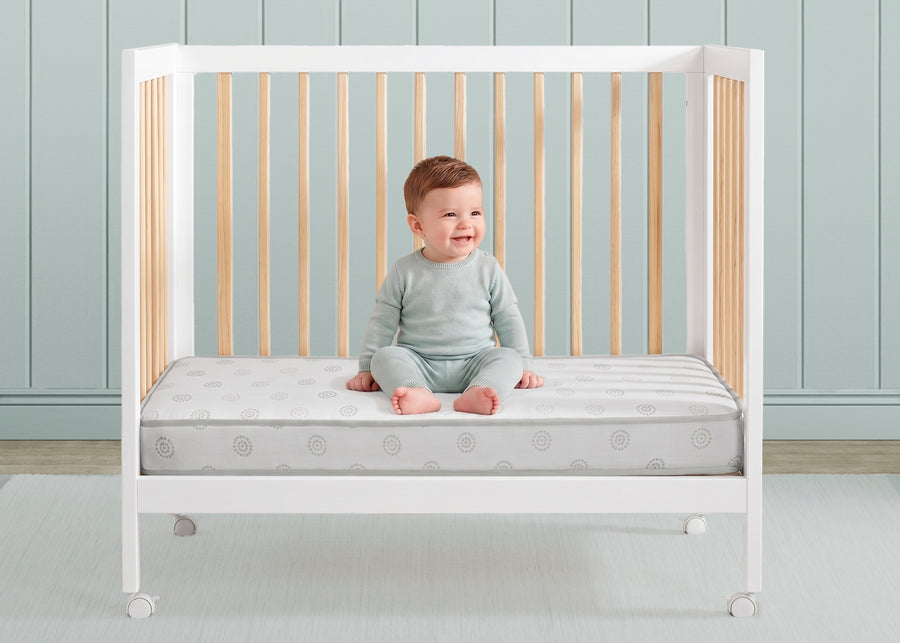 White (NO) 2-Twinkle Galaxy 3-inch Mini/Portable Crib Mattress