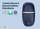Blue (NO) 6-Serta Molded Waterproof Changing Pad with Fresh Technology