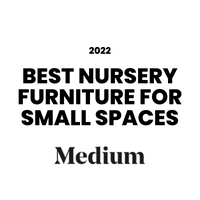 Award badge for Best Nursery Furniture For Small Spaces 2022