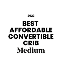 Award badge for Best Affordable Convertible Crib 2022