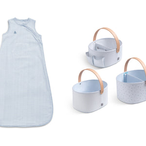 Blue (1677) 7-babyGap 4-Piece Sleep Sack & Storage Bins Bundle