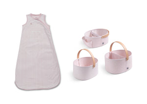 Pink (1678) 8-babyGap 4-Piece Sleep Sack & Storage Bins Bundle