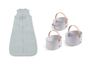Grey (1679) 10-babyGap 4-Piece Sleep Sack & Storage Bins Bundle
