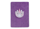 Purple Unicorn (1256) 17-Sherpa Throw Blanket with Storage Pocket for Kids
