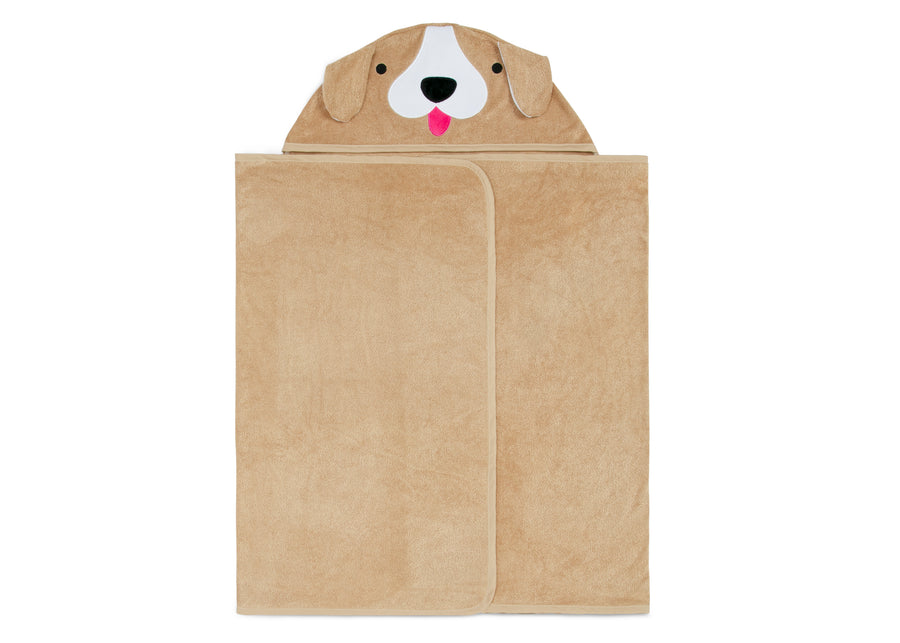 Tan Dog (1239) 28-Kids Hooded Bath Towel with Pockets