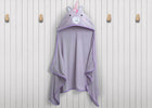 Light Purple Unicorn (1262) 10-Kids Hooded Bath Towel with Pockets
