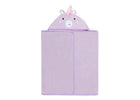 Light Purple Unicorn (1262) 13-Kids Hooded Bath Towel with Pockets