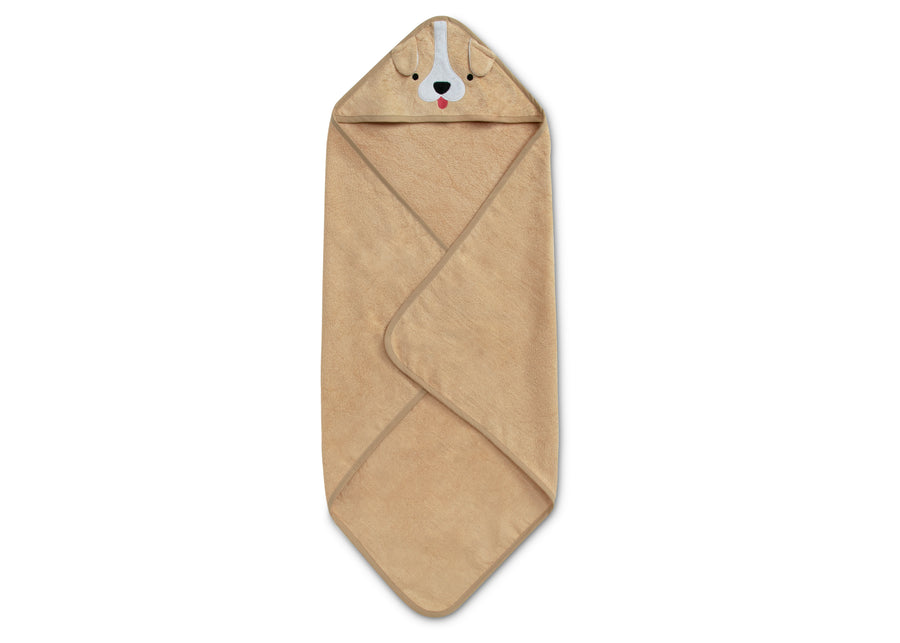 Tan Dog (1239) 9-Baby Hooded Bath Towel