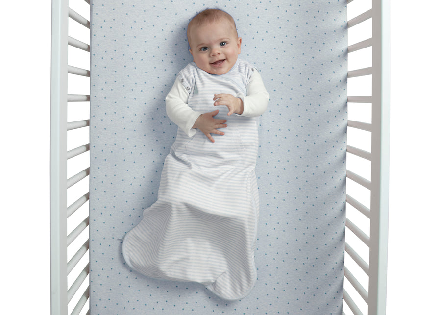 Blue Stripe (1274) 6-babyGap TrueSleep Sleep Sack with Built-In Swaddle, 0-6 Months