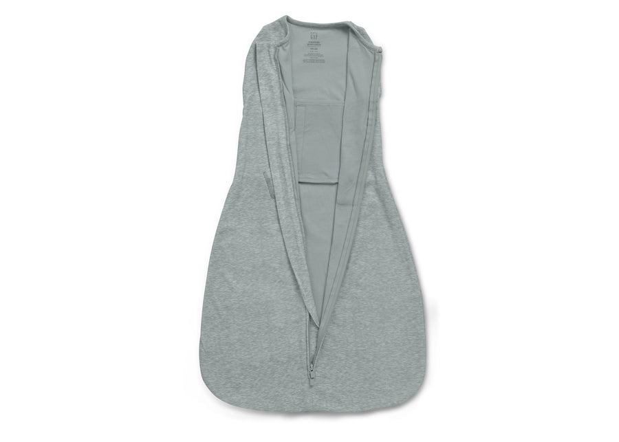 Grey (1281) 4-babyGap TrueSleep Sleep Sack with Zipper and Built-In Swaddle, 0-6 Months