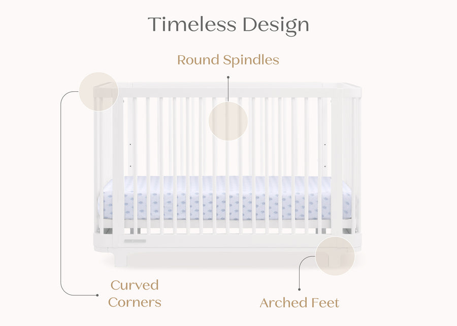 Bianca White (130) 23-Nest 4-in-1 Convertible Crib