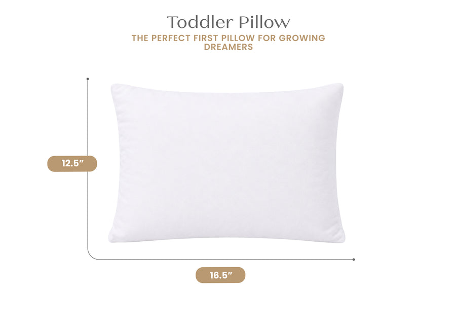 White (NO) 32-Plush Comfort Toddler Pillow