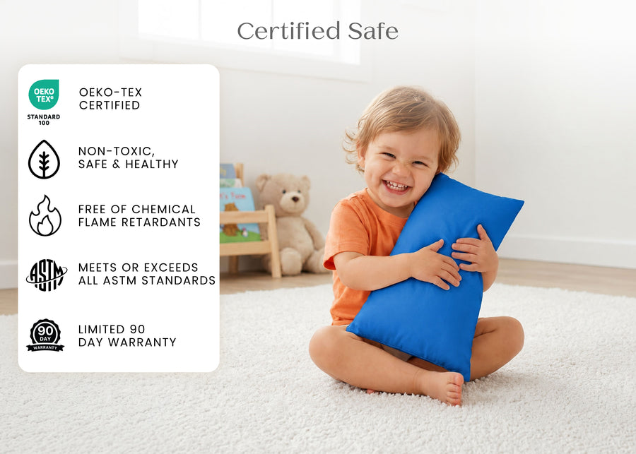 Blue (NO) 4-Cooling Toddler Pillow