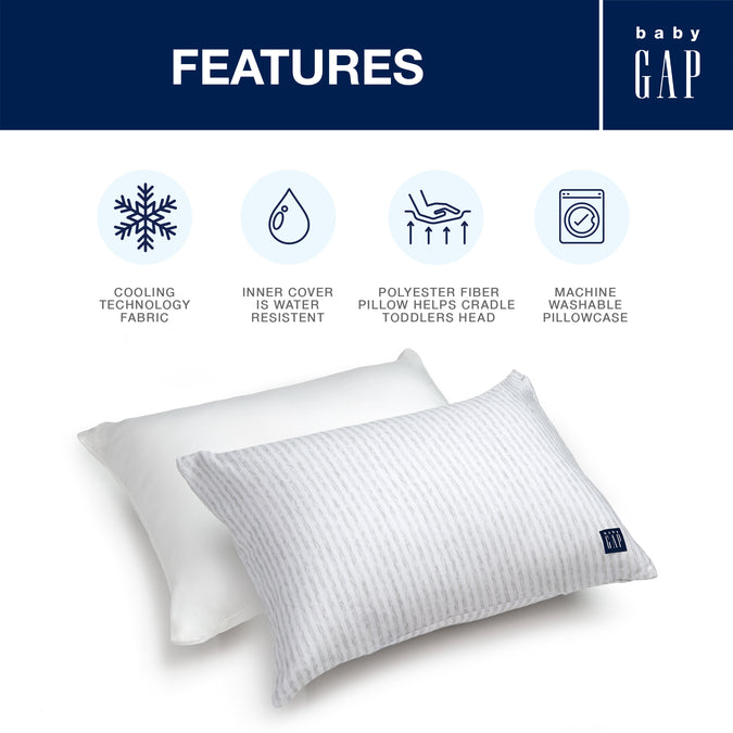 No Color (NO) 3-babyGap Toddler Pillow with 2 Cooling Covers