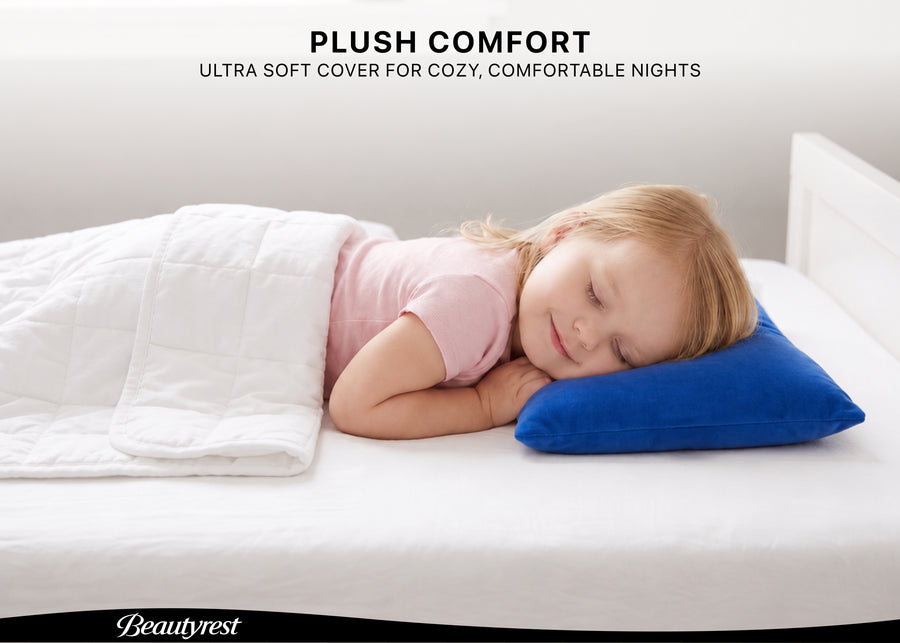 Blue (NO) 3-Beautyrest Plush Comfort Toddler Pillow