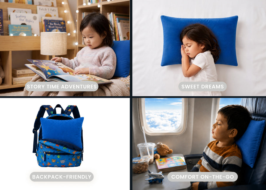 Blue (NO) 6-Beautyrest Plush Comfort Toddler Pillow