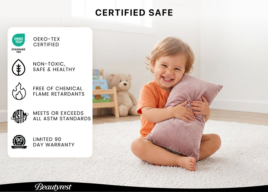Pink (NO) 12-Beautyrest Plush Comfort Toddler Pillow