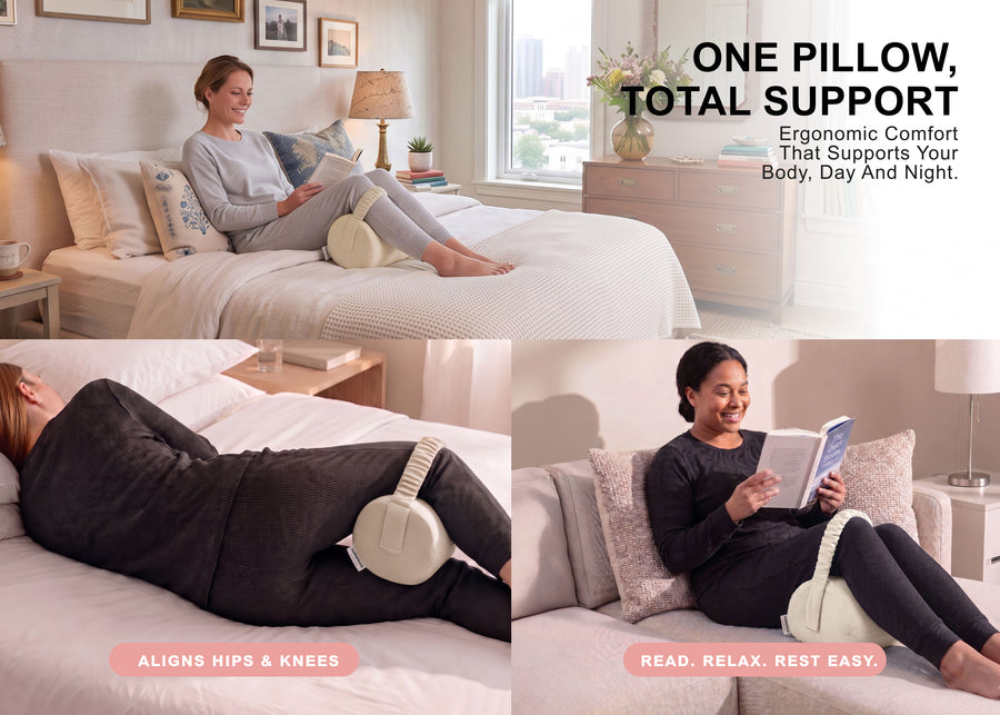 Beige (NO) 5-Adjustable Knee Pillow