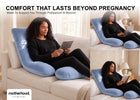 Blue (NO) 15-U-Shaped Pregnancy Pillow with Customizable Head Pillow