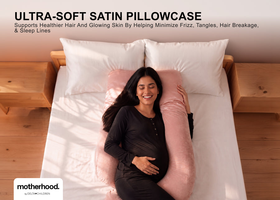 Pink (NO) 29-U-Shaped Pregnancy Pillow with Customizable Head Pillow