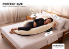 Beige (NO) 5-U-Shaped Pregnancy Pillow with Customizable Head Pillow