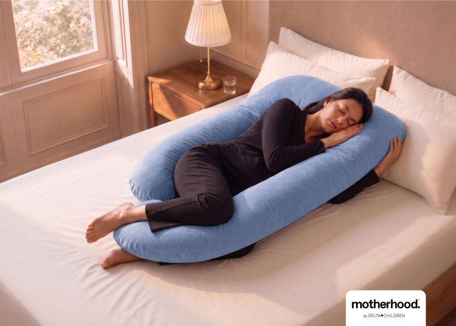 Blue (NO) 8-U-Shaped Pregnancy Pillow