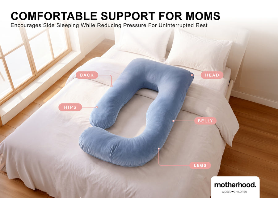 Blue (NO) 9-U-Shaped Pregnancy Pillow