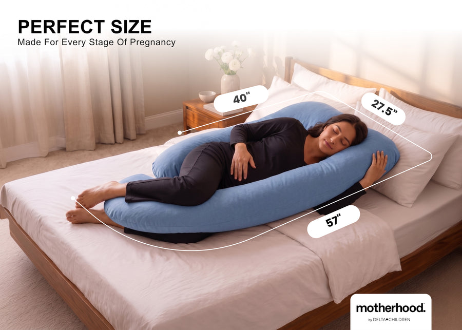 Blue (NO) 10-U-Shaped Pregnancy Pillow