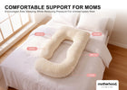 Beige (NO) 2-U-Shaped Pregnancy Pillow