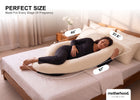 Beige (NO) 3-U-Shaped Pregnancy Pillow