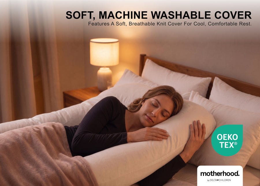 Beige (NO) 5-U-Shaped Pregnancy Pillow