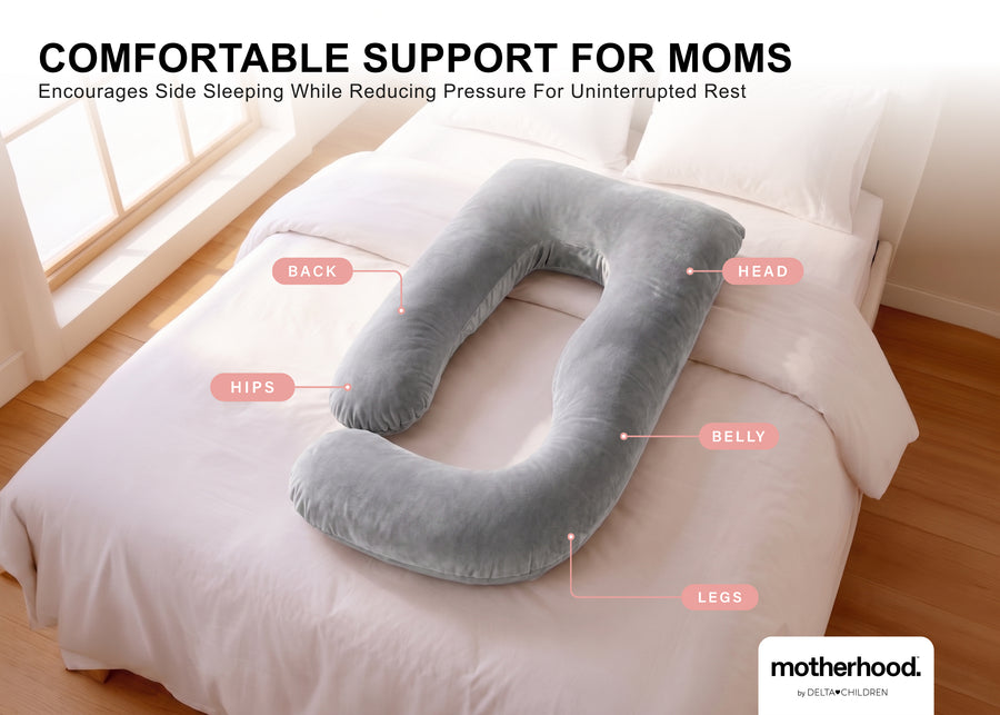 Grey (NO) 16-U-Shaped Pregnancy Pillow