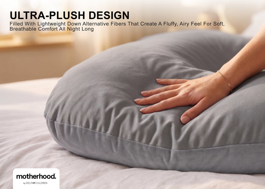 Grey (NO) 21-U-Shaped Pregnancy Pillow
