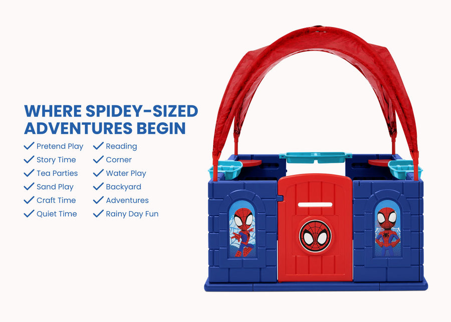 Spider-Man (1164) 8-Spidey and His Amazing Friends Deluxe Playhouse with Canopy
